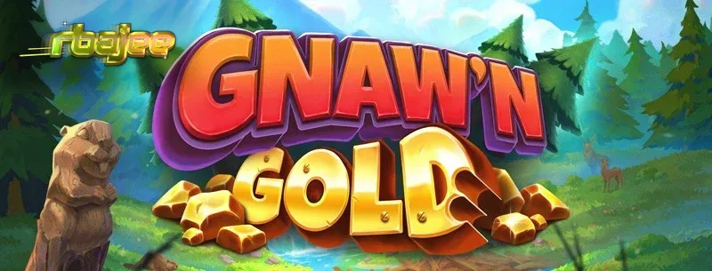 Gnaw’n Gold স্লট গেমের একটি দৃশ্য যেখানে বিভার এবং গোল্ড থিম দেখা যাচ্ছে